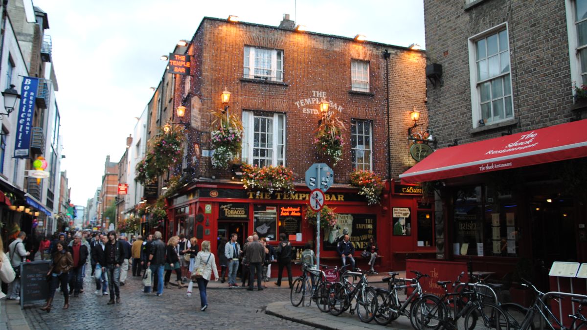 Lively Temple Bar District