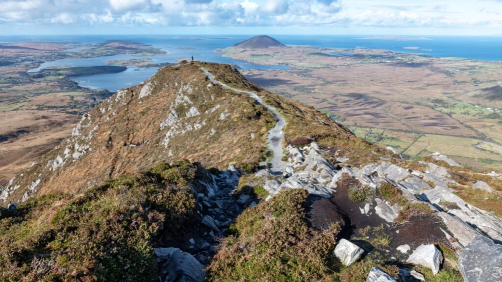 View of Connemara from Diamond Hill, Connemara National Park, Ireland