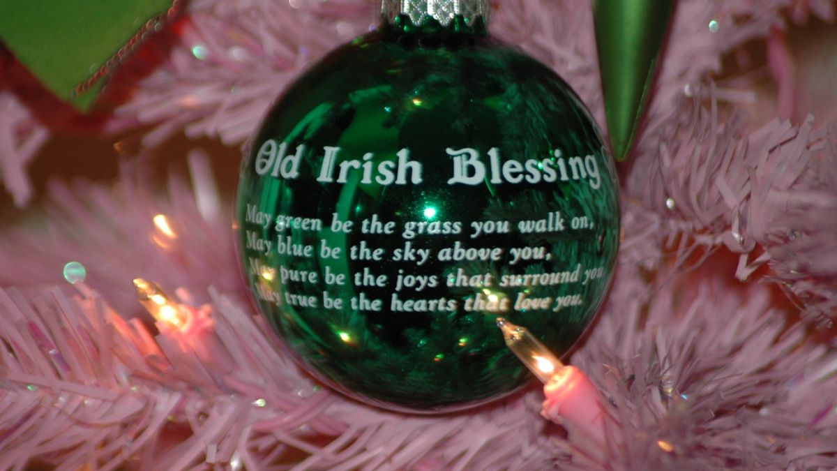 Old Irish Blessing Christmas Ornament