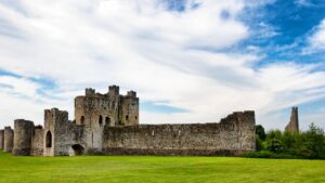Facade of Trim Castle in County Meath, Ireland
