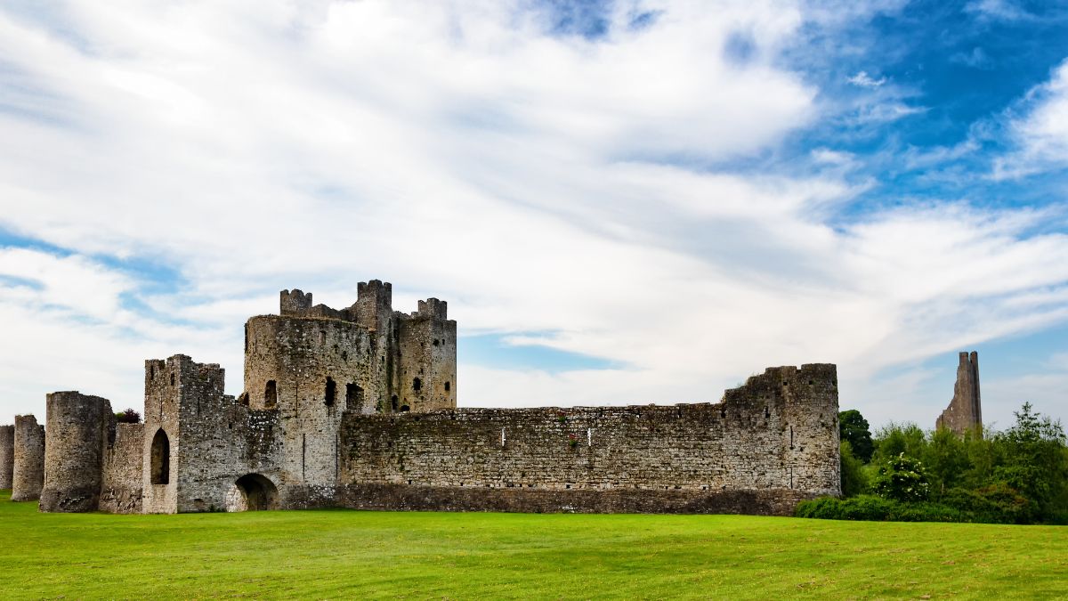 Facade of Trim Castle in County Meath, Ireland