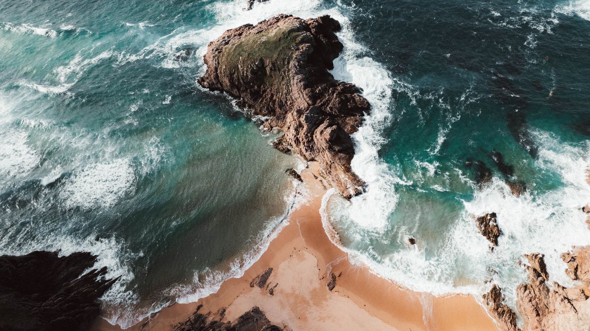 Murder Hole Beach from above