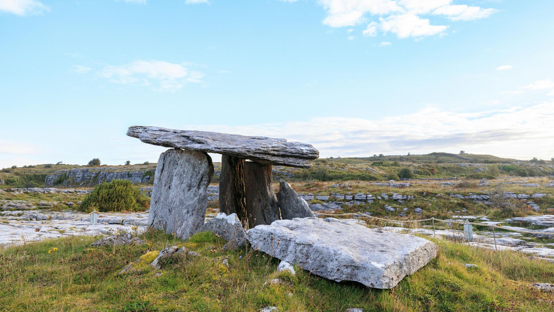 Poulnabrone Dolmen in County Clare, Ireland