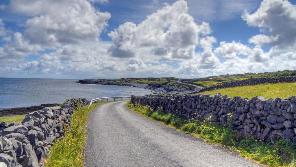 Seaside view of Inishmore, Aran Islands, Ireland.