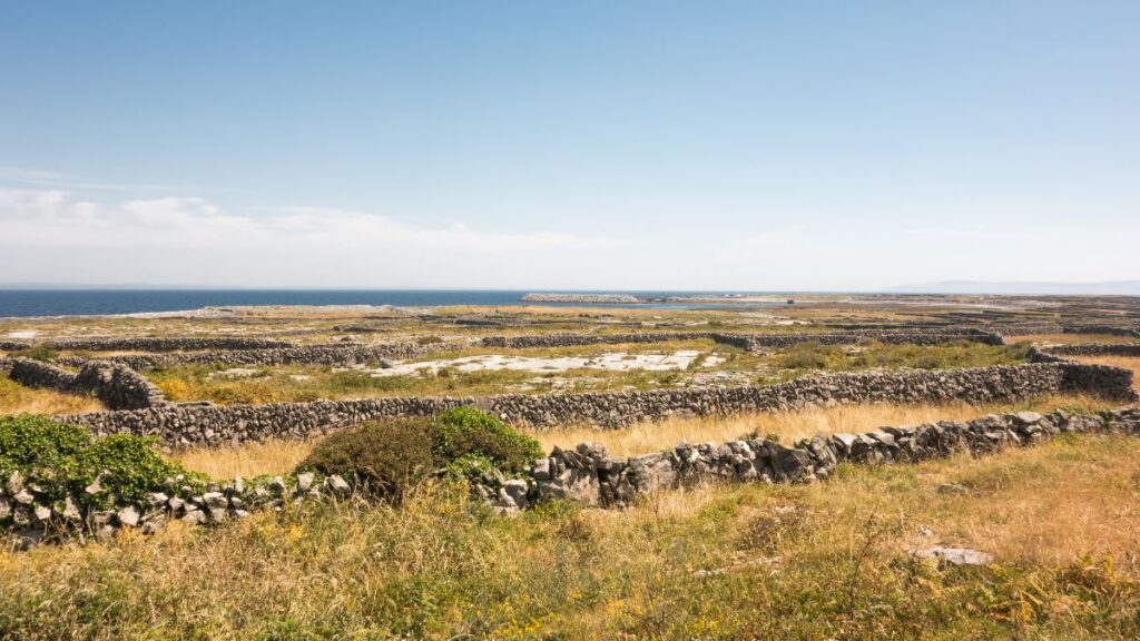 The beautiful rugged landscape of Inishmaan, one of the Aran Islands off the west coast off Galway, Ireland.