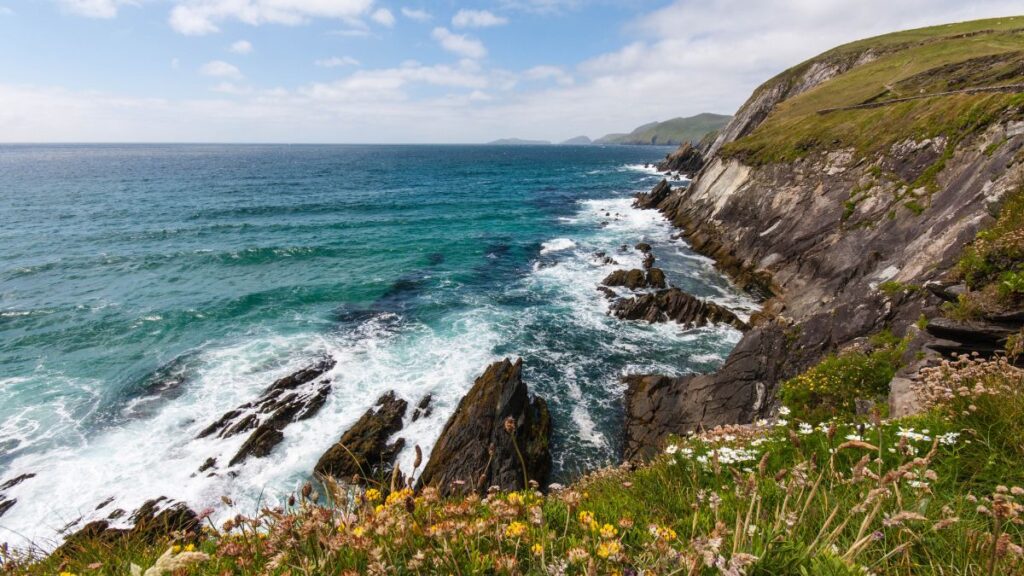 View to Slead Head on the Dingle Peninsula, Ireland.
