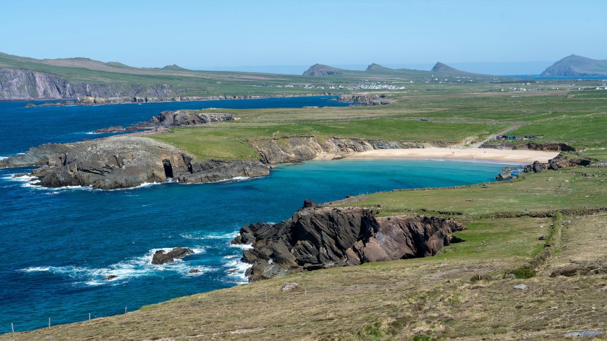 Stunning coastal landscape along the Dingle Peninsula, Ireland.