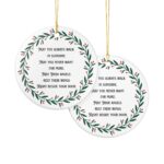 May You Walk in Sunshine Ceramic Christmas Ornament - Image 2