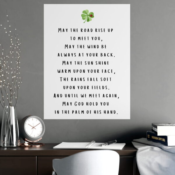 May the road rise up to meet you poster (unframed) - Image 6
