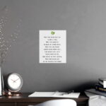 May the road rise up to meet you poster (unframed) - Image 2