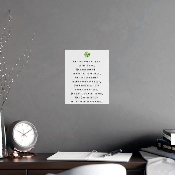 May the road rise up to meet you poster (unframed) - Image 2