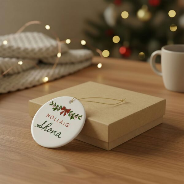 Nollaig Shona Ceramic Christmas Ornament - Image 2