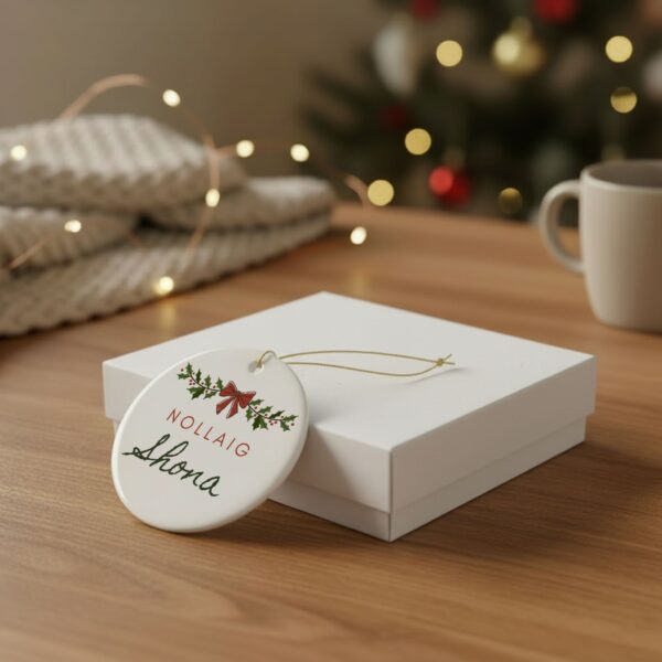 Nollaig Shona Ceramic Christmas Ornament - Image 4
