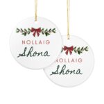 Nollaig Shona Ceramic Christmas Ornament - Image 3